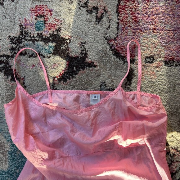 Dosa Baby Pink Silk Slip Mini Dress Size 3 - Picture 3 of 8